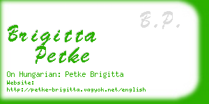 brigitta petke business card